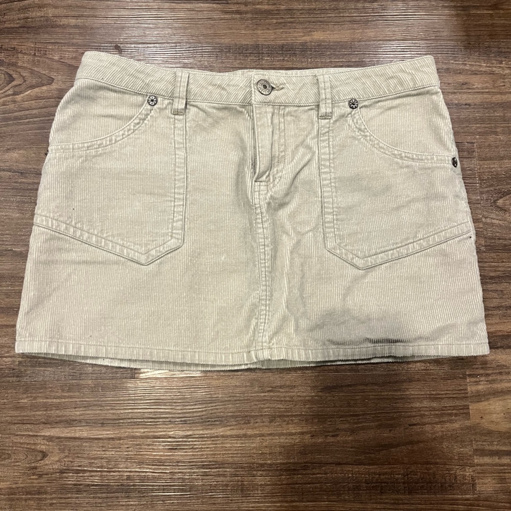 UNIONBAY Light Tan Corduroy Skirt